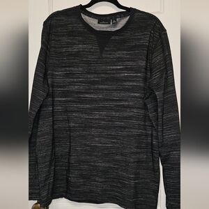 Marc Anthony Black Heathered Knit Pullover Athleisure Style Size XL